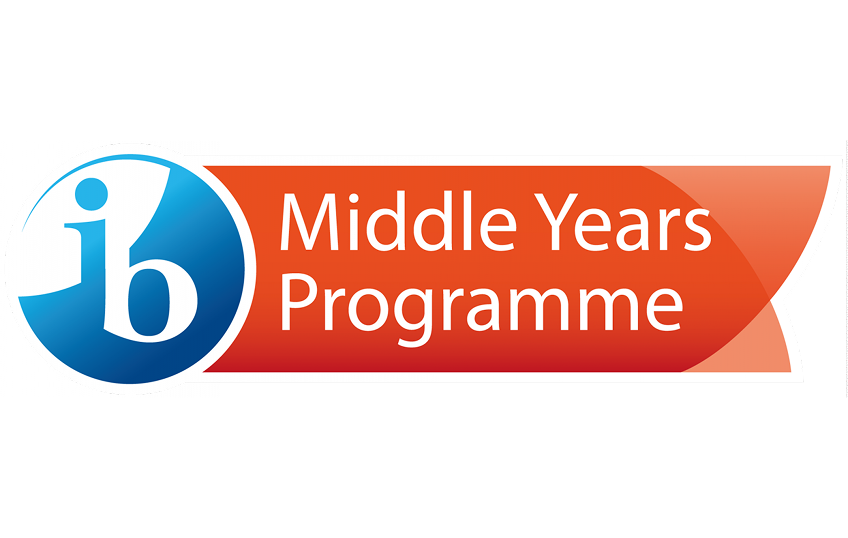 Logo di ib Middle Years Programme Scritta bianca su fondo rosso
