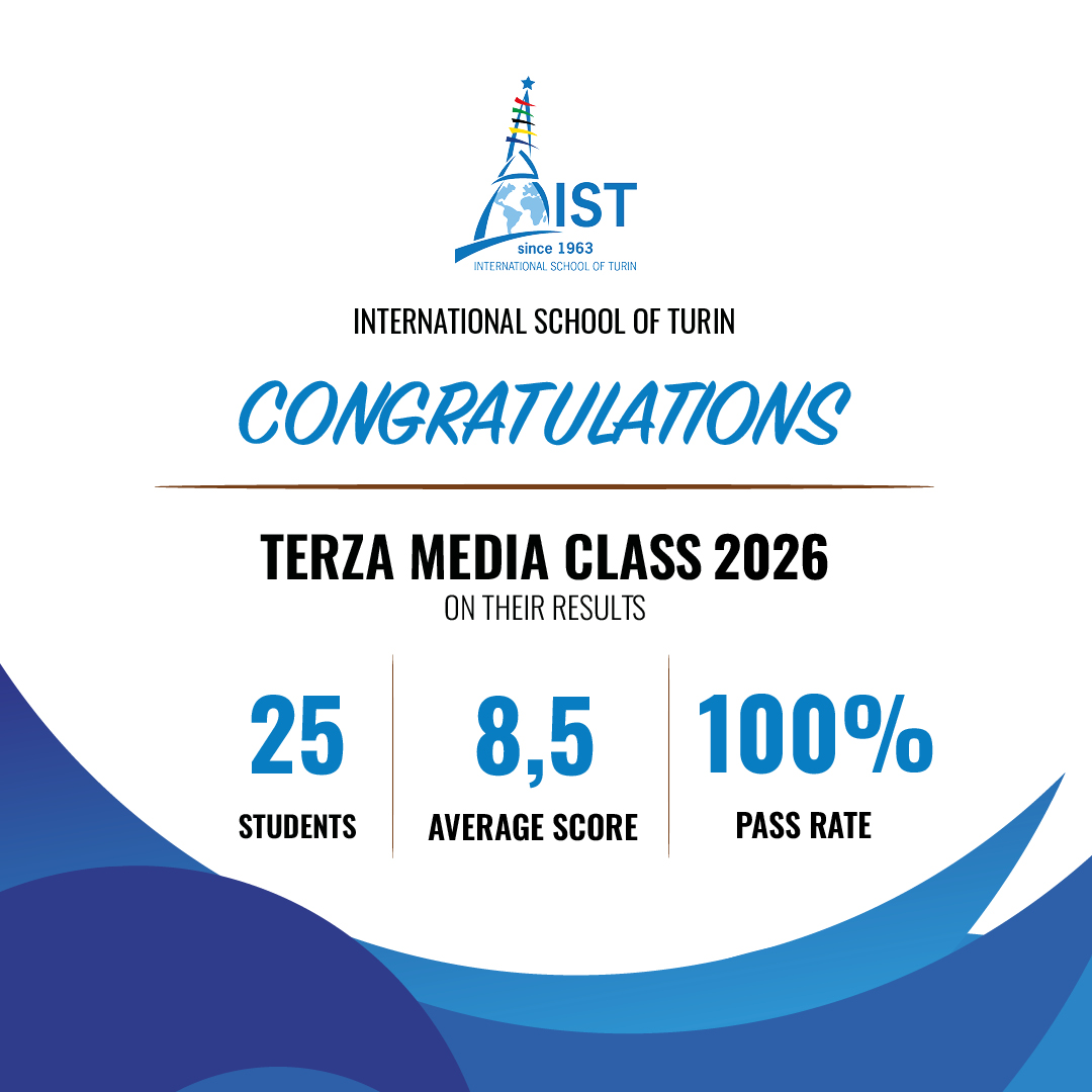 Complimenti agli studenti di terza media dell’IST per i risultati ottenuti nell'anno 2026: 25 studenti, 100% promossi, 8.5 media complessiva